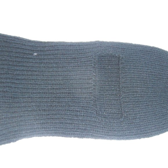 One Hole Balaclava Handmade Face Mask Black Warm Winter Hat Cap Knit One Size - Picture 6 of 8